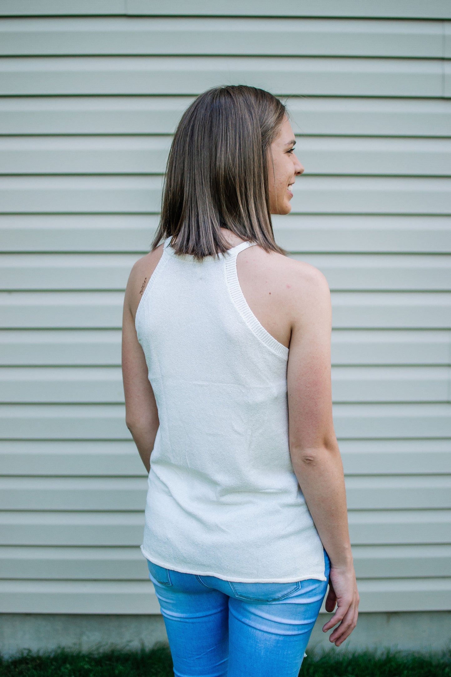 Apricot Knit Tank Top