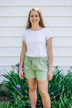 Load image into Gallery viewer, Sage Green Tencel Shorts

