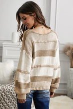 Load image into Gallery viewer, Khaki lantern sleeve sweater
