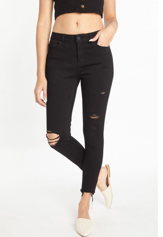 Nikki Black High-Rise Distressed Jean