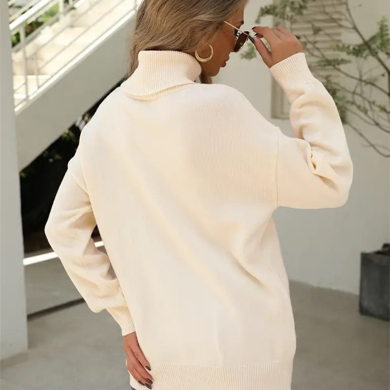 Ivory Turtle Neck Sweater