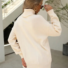 Load image into Gallery viewer, Ivory Turtle Neck Sweater
