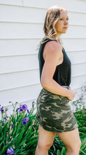 Load image into Gallery viewer, Olive Camo Jean Skirt

