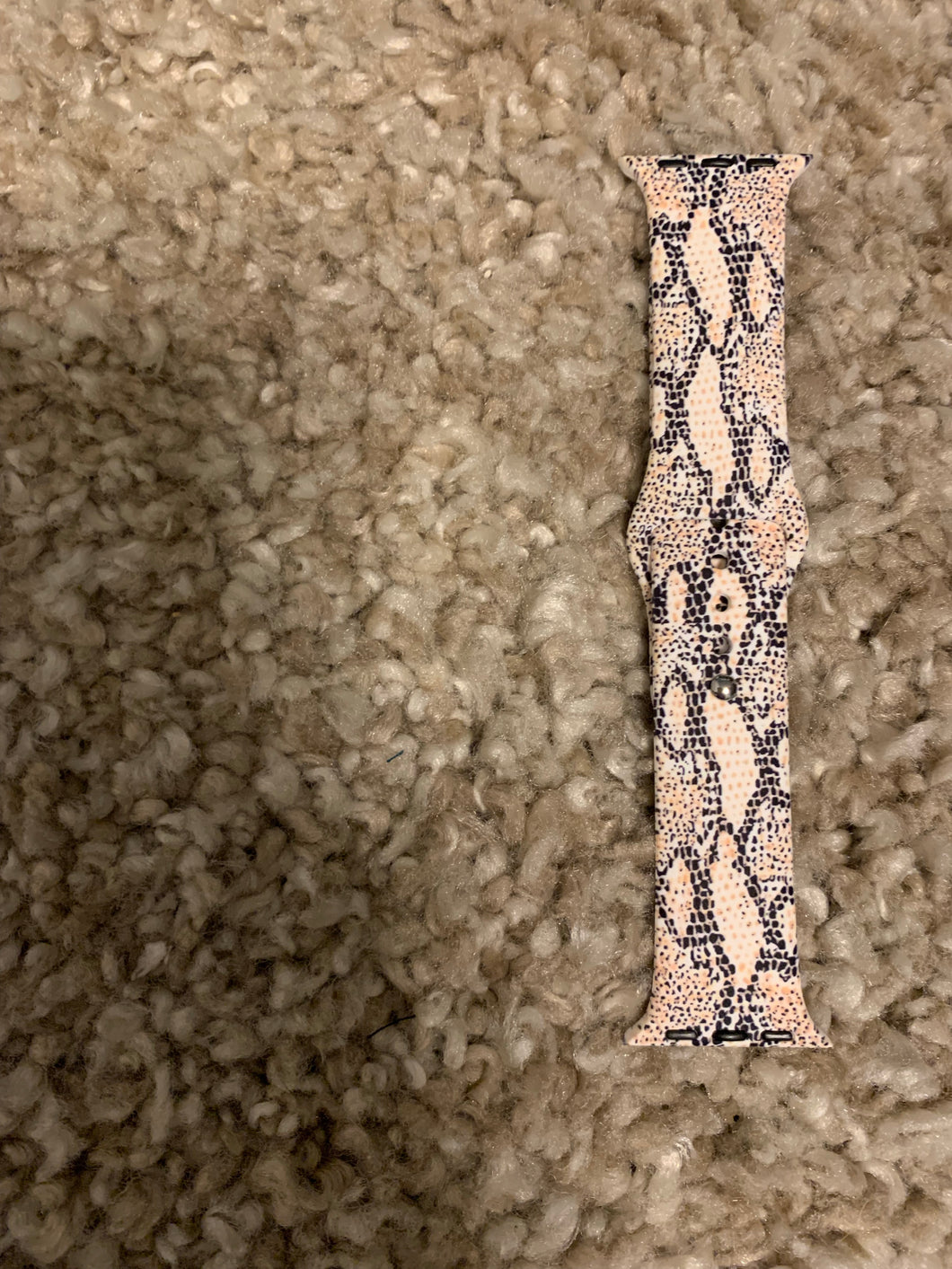 Snakeskin Silicone Watch Band