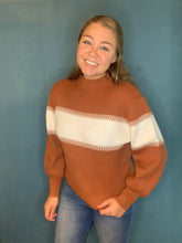 Load image into Gallery viewer, Brown High Neck Sweater
