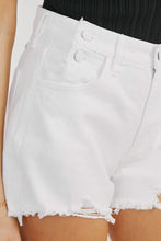 Load image into Gallery viewer, White High Rise Denim Shorts
