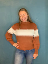 Load image into Gallery viewer, Brown High Neck Sweater
