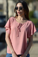 Load image into Gallery viewer, Pink Ruffle Sleeve Top
