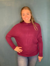 Load image into Gallery viewer, Plum Dolman Pullover
