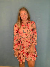 Load image into Gallery viewer, Nicole Red Floral Dress
