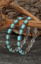 Load image into Gallery viewer, Turquoise Retro C-shape Earring
