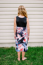 Load image into Gallery viewer, Kid Black Floral Maxi Dress
