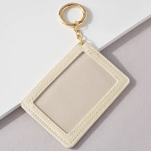 Load image into Gallery viewer, Cheetah Print ID Holder Key Chain
