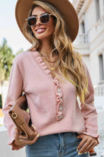 Load image into Gallery viewer, Blush Ruffled Sweater Top
