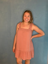 Load image into Gallery viewer, Dusty Rose Sun Dress
