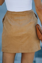 Load image into Gallery viewer, Khaki Wrap Mini Skirt
