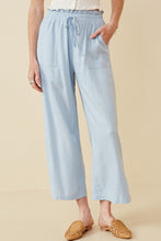 Load image into Gallery viewer, Light Blue Paperbag Waist Pants

