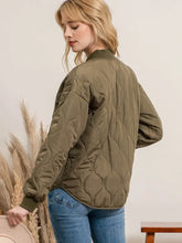 Load image into Gallery viewer, Olive Quilted Jacket

