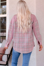 Load image into Gallery viewer, Pink Plaid Corduroy Shacket
