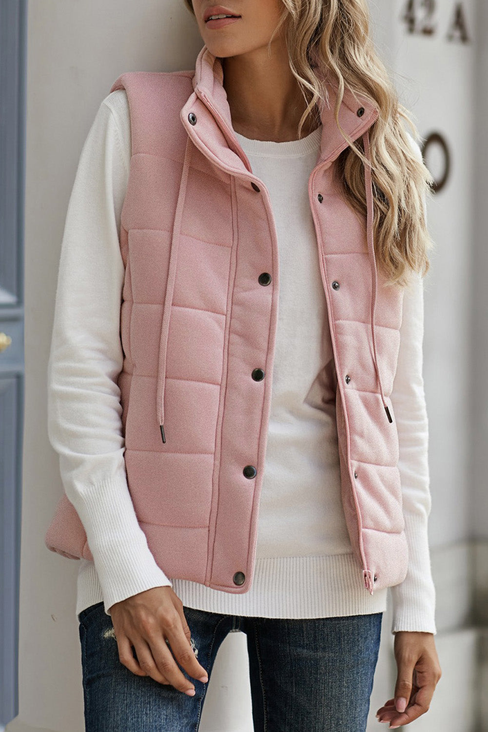 Pink Quilted Vest