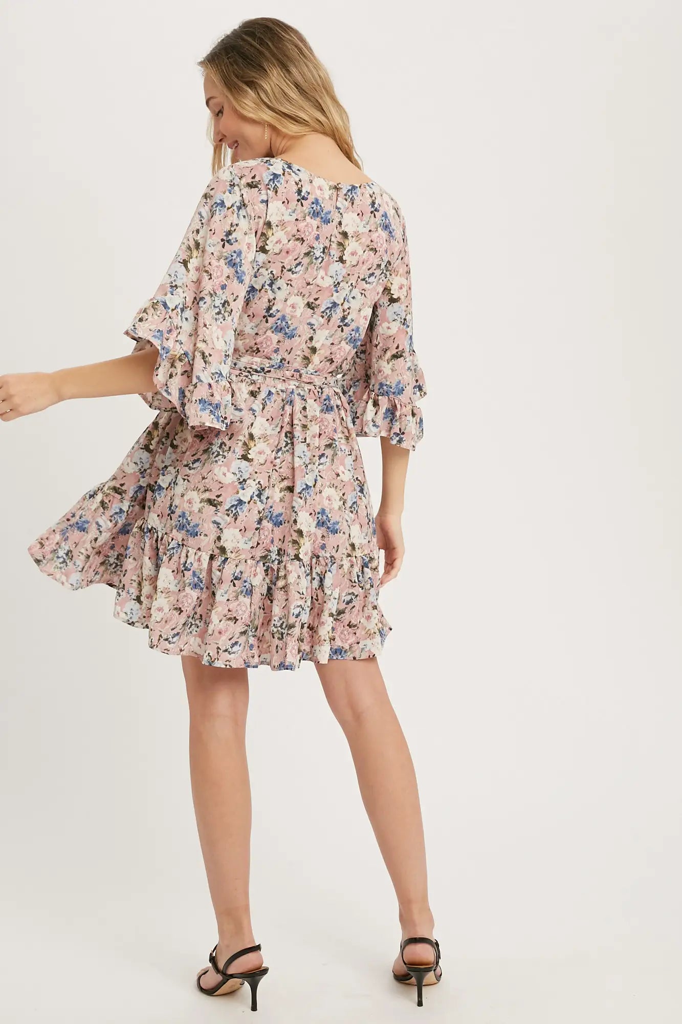 Angel Floral Dress - Rose