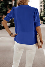 Load image into Gallery viewer, Royal Blue Smocked Blouse
