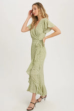 Load image into Gallery viewer, Dotted Maxi Dress - Sage
