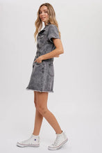 Load image into Gallery viewer, Washed Black Denim Dress
