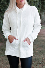 Load image into Gallery viewer, Ivory Cowl Neck Sweatshirt
