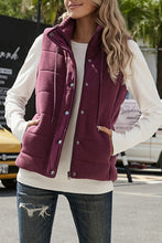 Load image into Gallery viewer, Wine Quilted Vest
